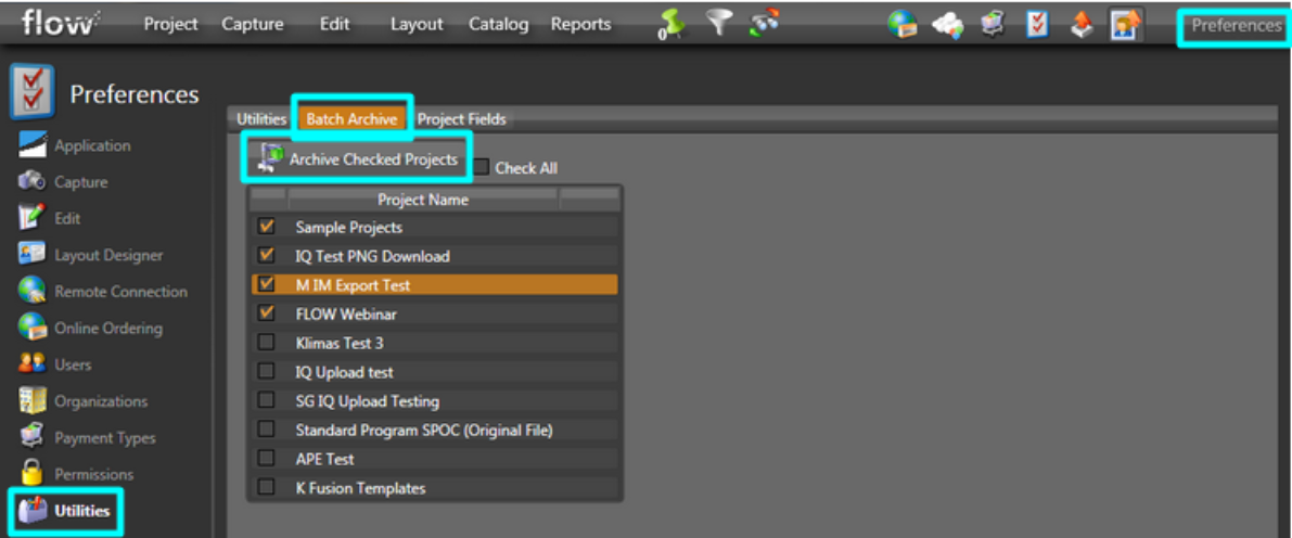 How to - Batch Archive Projects [Captura: FLOW]
