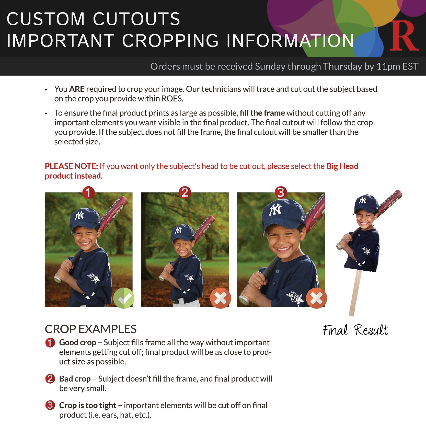 General Info - Big Head Cutouts and Custom Cutouts [Products]
