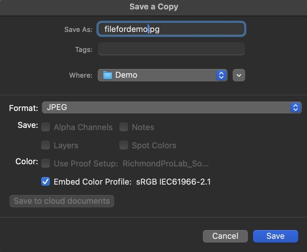 General Info - Color Profiles and Soft Proofing [RPL]