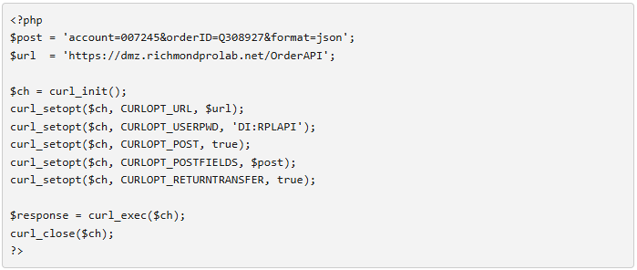 Order Status Retrieval API